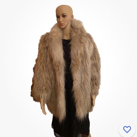 NEW JUICY COUTURE WILD BLONDE FAUX FUR FEATHER JACKET ORG. $548.00 SIZE SMALL - Picture 5 of 9